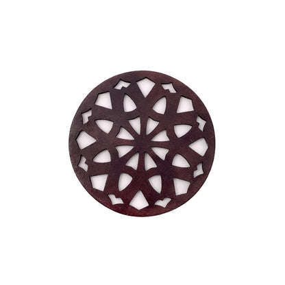 Mandala Art Coasters-Dasha Wooden-Rose Wood