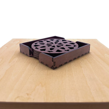 Mandala Art Coasters-Dasha Wooden-Rose Wood