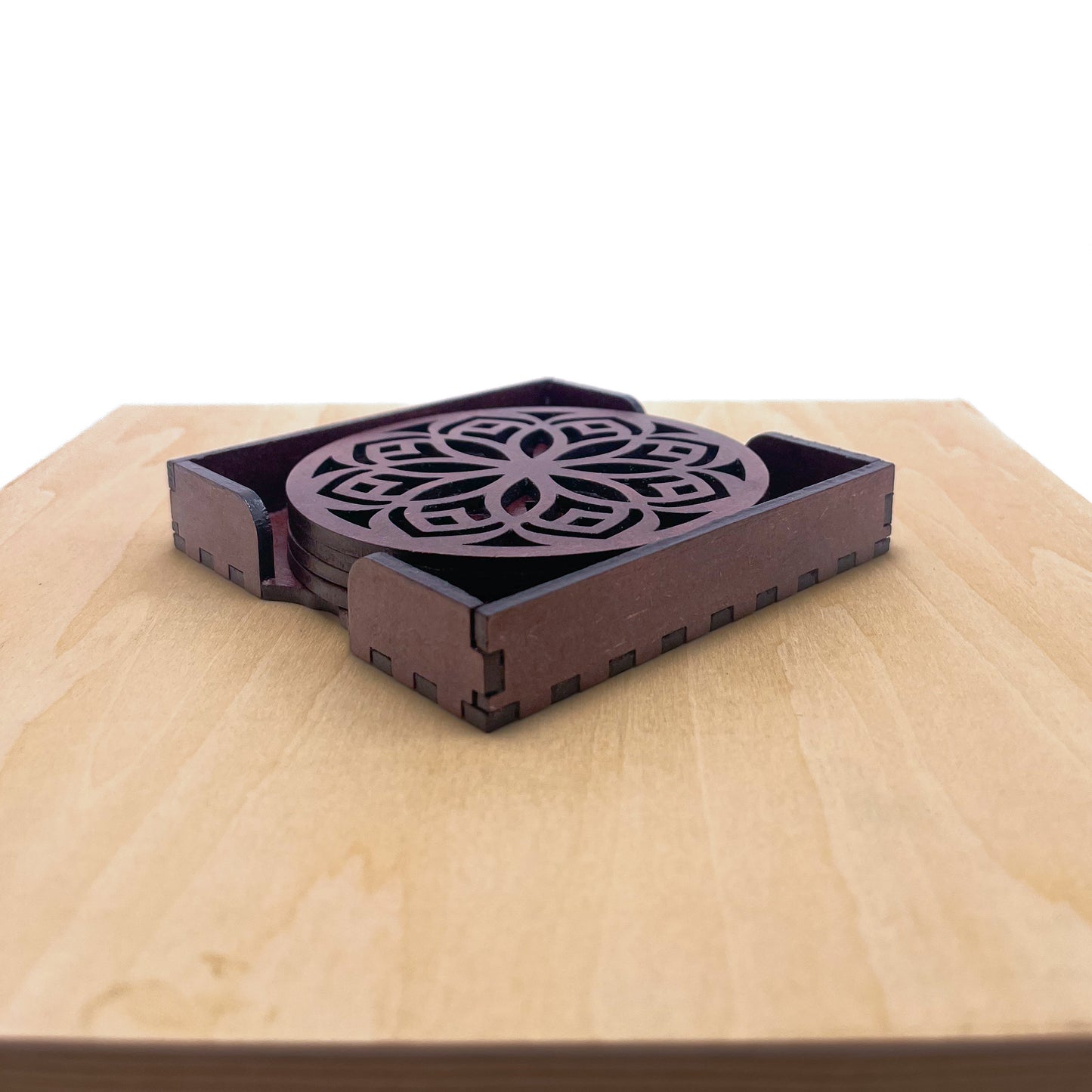 Mandala Art Coasters-Shodash Wooden-Rose Wood