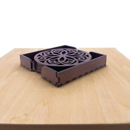Mandala Art Coasters-Shodash Wooden-Rose Wood