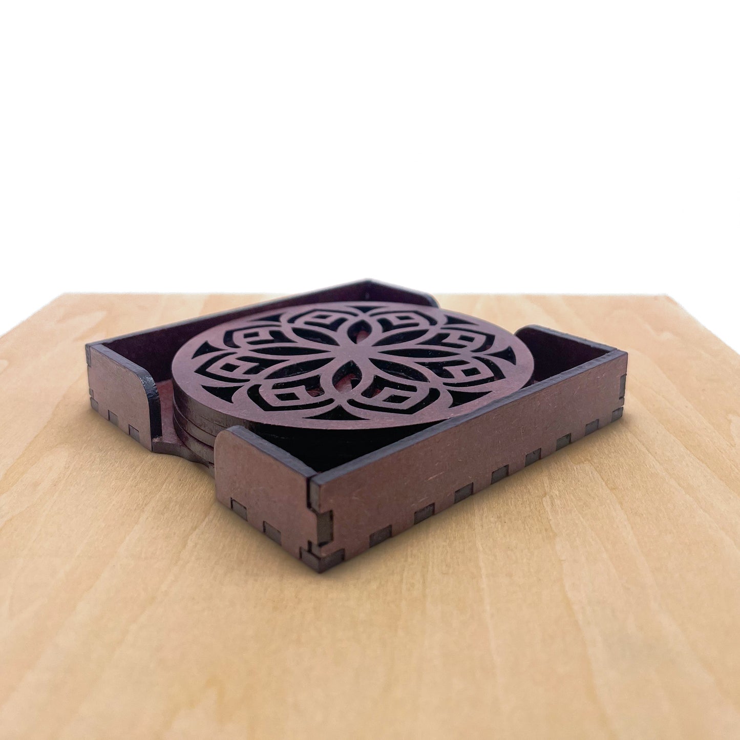 Mandala Art Coasters-Shodash Wooden-Rose Wood