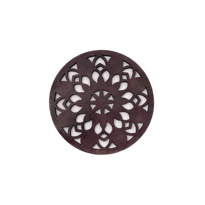 Mandala Art Coasters-Vimsati Wooden-Rose Wood