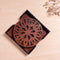 Mandala Art Coasters-Trayodash Wooden-Warm Walnut
