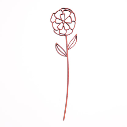 Lasting Petals Flower-Ekpushp Wooden-Cinnamon