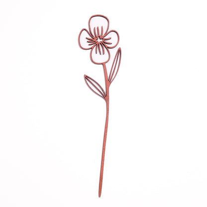 Lasting Petals Flower-Dwikriti Wooden-Cinnamon