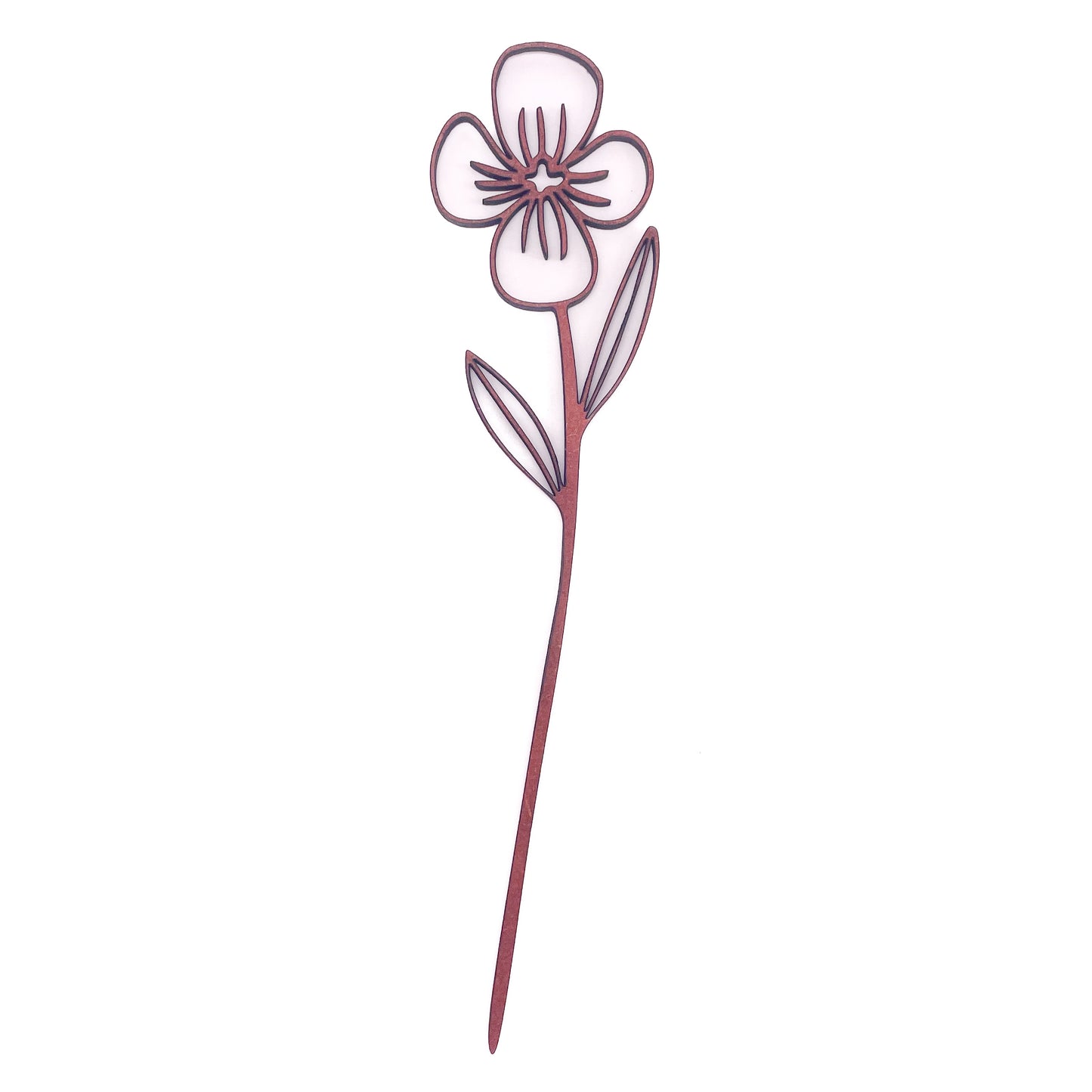 Lasting Petals Flower-Dwikriti Wooden-Cinnamon
