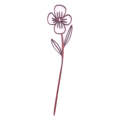Lasting Petals Flower-Dwikriti Wooden-Cinnamon