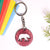 Spirit Animal Key Chain-Bear Eka Wooden-Cherry Wood