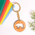 Spirit Animal Key Chain-Bear Eka Wooden-Red Cedar
