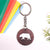 Spirit Animal Key Chain-Bear Eka Wooden-Rose Wood