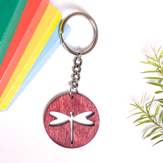 Butter Fly Eka Wooden Key Chain