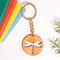 Spirit Animal Key Chain-Butter Fly Eka Wooden-Red Cedar