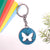 Spirit Animal Key Chain-Butter Fly Dwe Wooden-Indigo