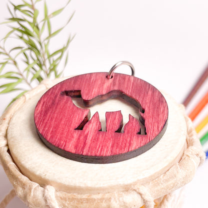 Camel-Eka-Key-Chain-Cherry-Wood