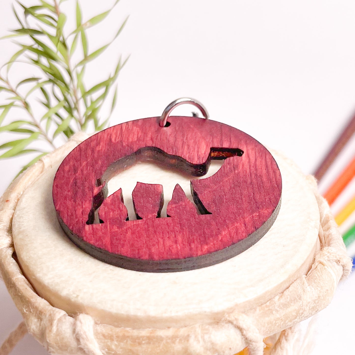 Camel-Eka-Key-Chain-Cherry-Wood