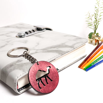 Camel-Eka-Key-Chain-Cherry-Wood