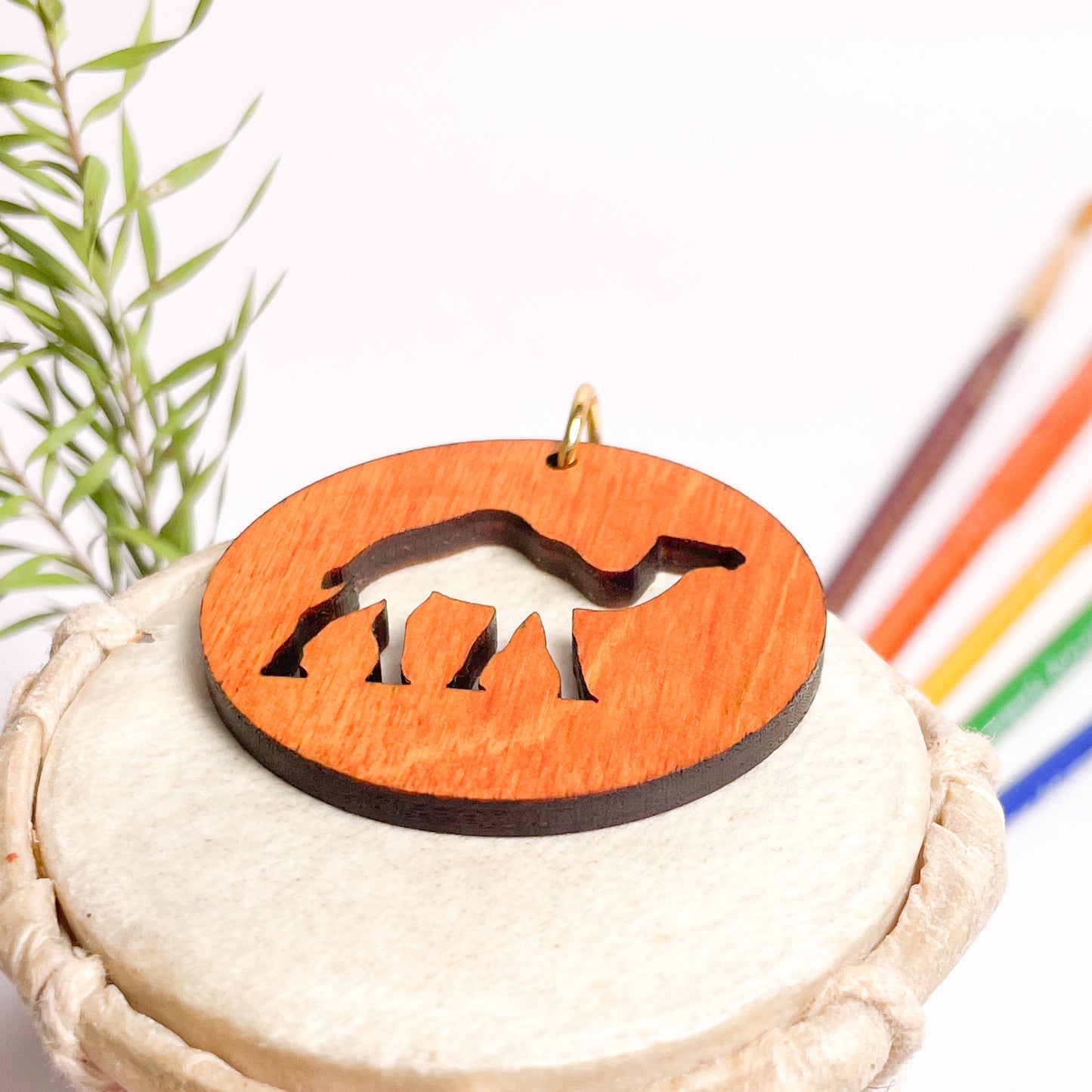 Camel-Eka-Key-Chain-Cherry-Wood