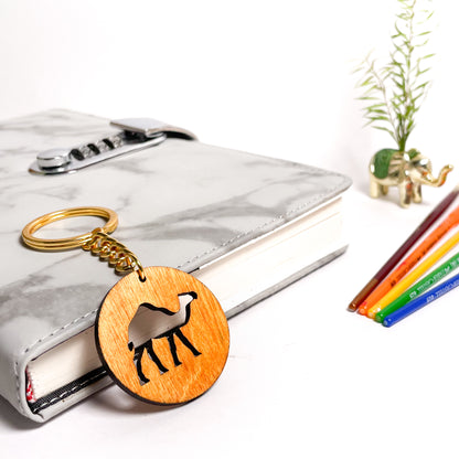 Camel-Eka-Key-Chain-Cherry-Wood