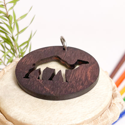 Camel-Eka-Key-Chain-Cherry-Wood