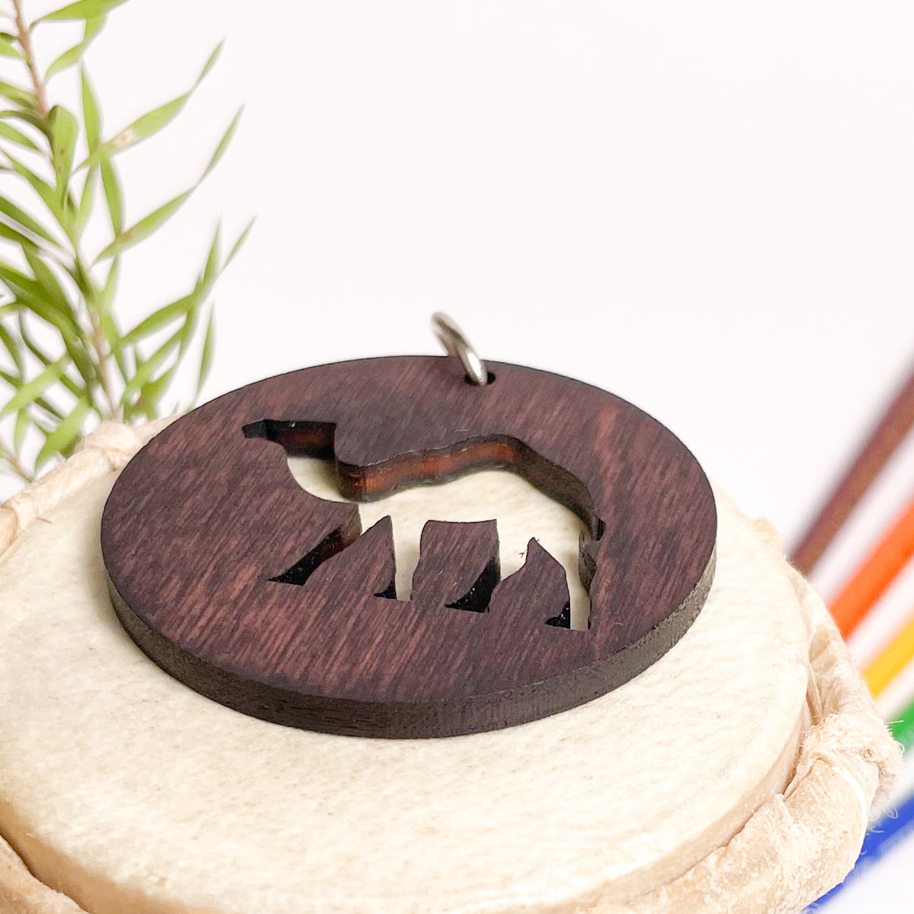 Camel-Eka-Key-Chain-Cherry-Wood