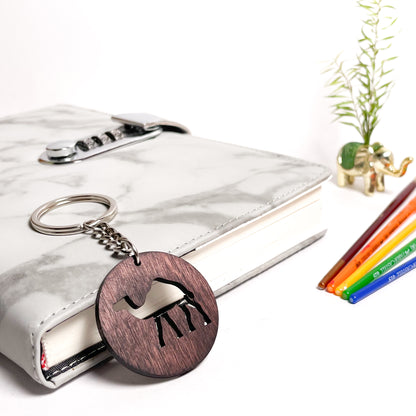 Camel-Eka-Key-Chain-Cherry-Wood