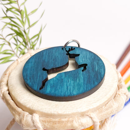 Deer Dwe Wooden Key Chain