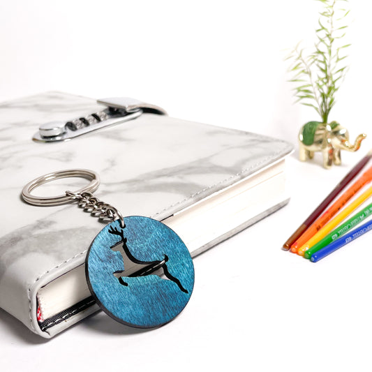 Deer Dwe Wooden Key Chain