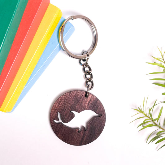 Spirit Animal Key Chain-Dolphin Eka Wooden-Rose Wood
