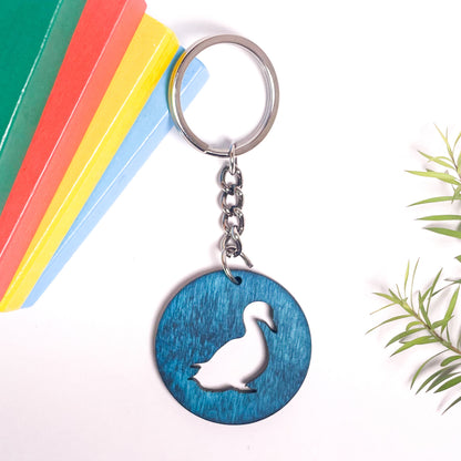 Duck Eka Wooden Key Chain