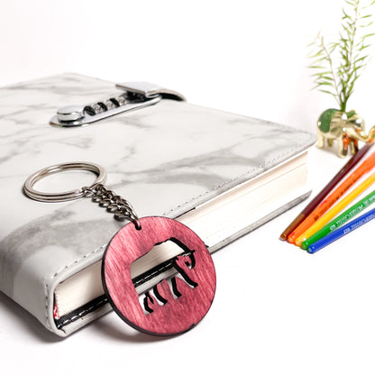 Elephant Eka Wooden Key Chain