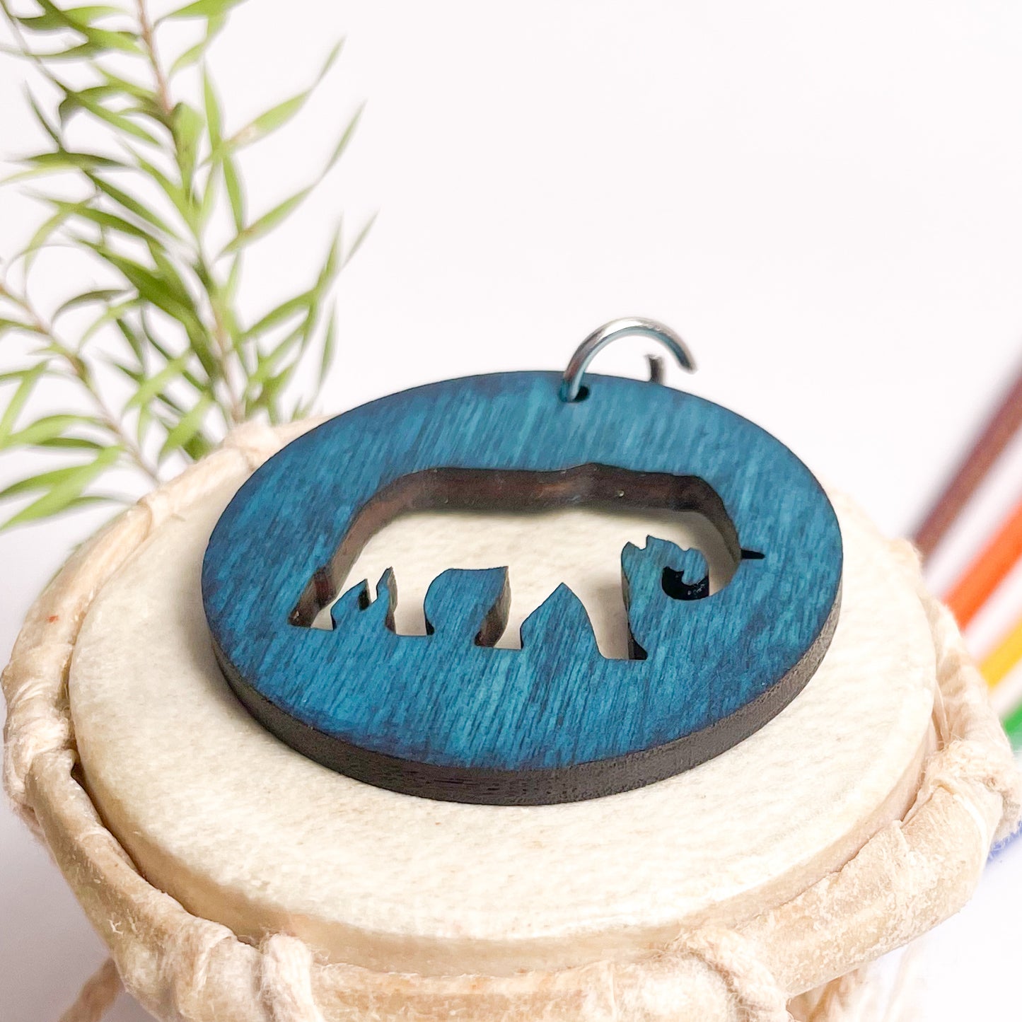 Elephant Eka Wooden Key Chain