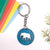 Spirit Animal Key Chain-Elephant Eka Wooden-Indigo