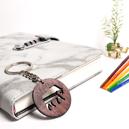 Elephant Eka Wooden Key Chain