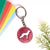 Spirit Animal Key Chain-Fox Eka Wooden-Cherry Wood