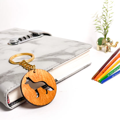 Fox Eka Wooden Key Chain