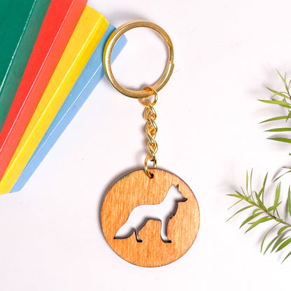 Fox Eka Wooden Key Chain