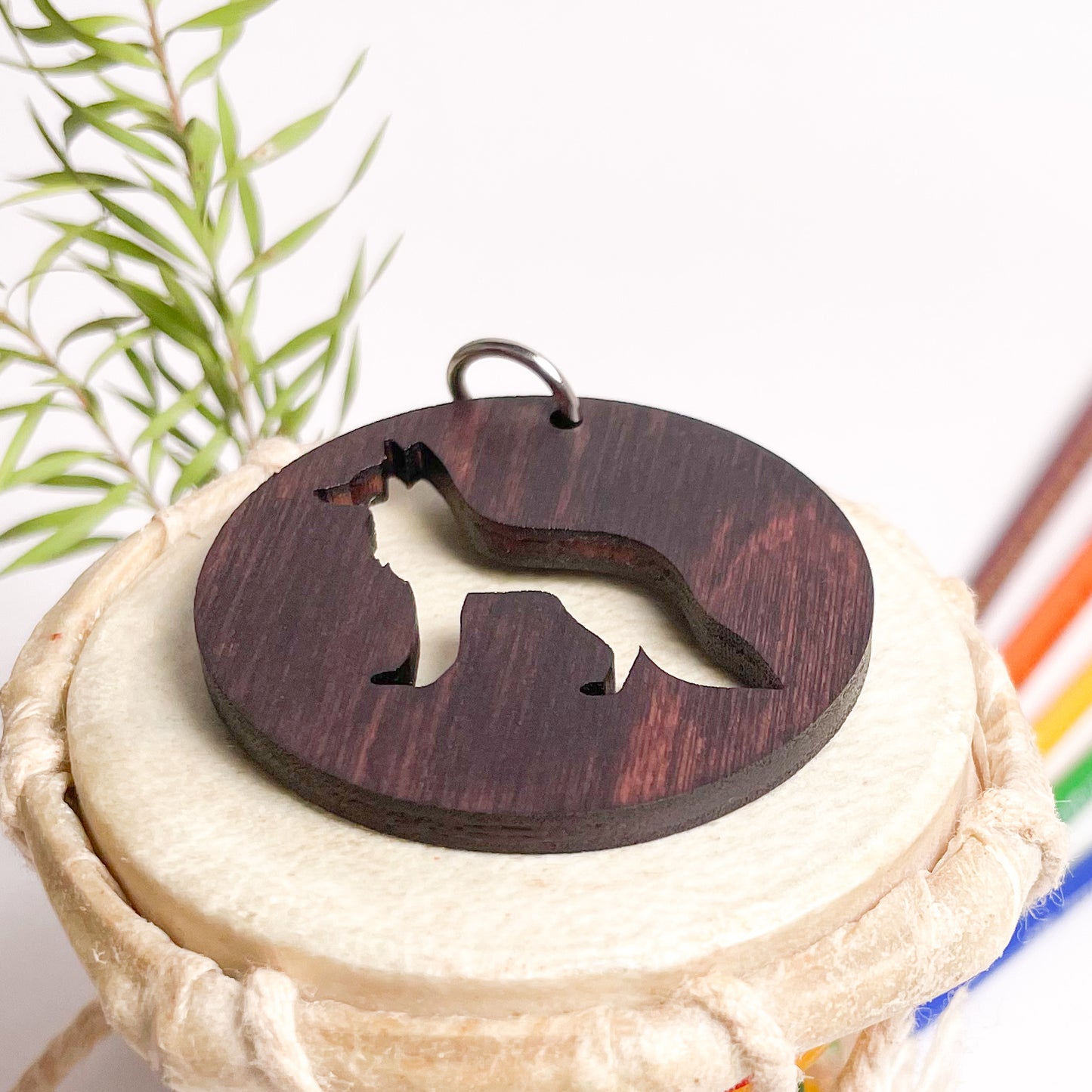 Fox Eka Wooden Key Chain