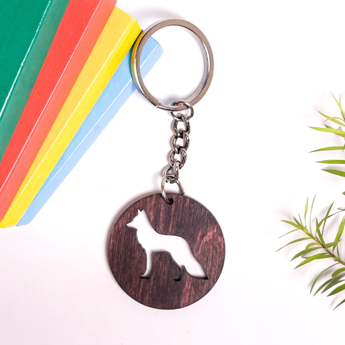 Fox Eka Wooden Key Chain