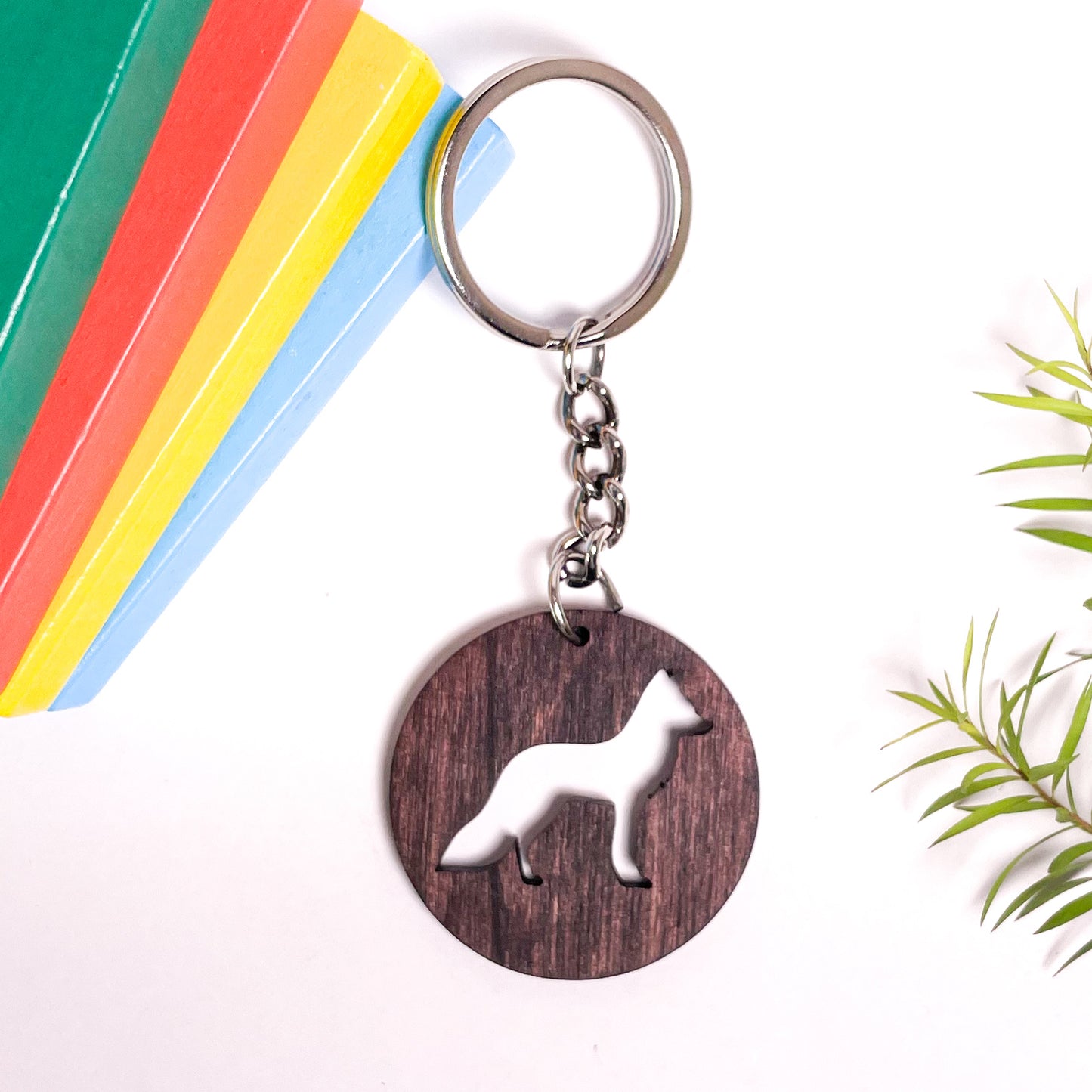 Fox Eka Wooden Key Chain