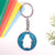 Spirit Animal Key Chain-Penguin Eka Wooden-Indigo