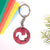 Spirit Animal Key Chain-Squirrel Eka Wooden-Cherry Wood