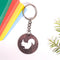 Spirit Animal Key Chain-Squirrel Eka Wooden-Rose Wood