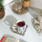 Seashell Serenity Coasters-Multi Color Shell Resin-Transparent-Square
