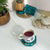 Seashell Serenity Coasters-Underwater Resin-Ocean Blue-Octagon