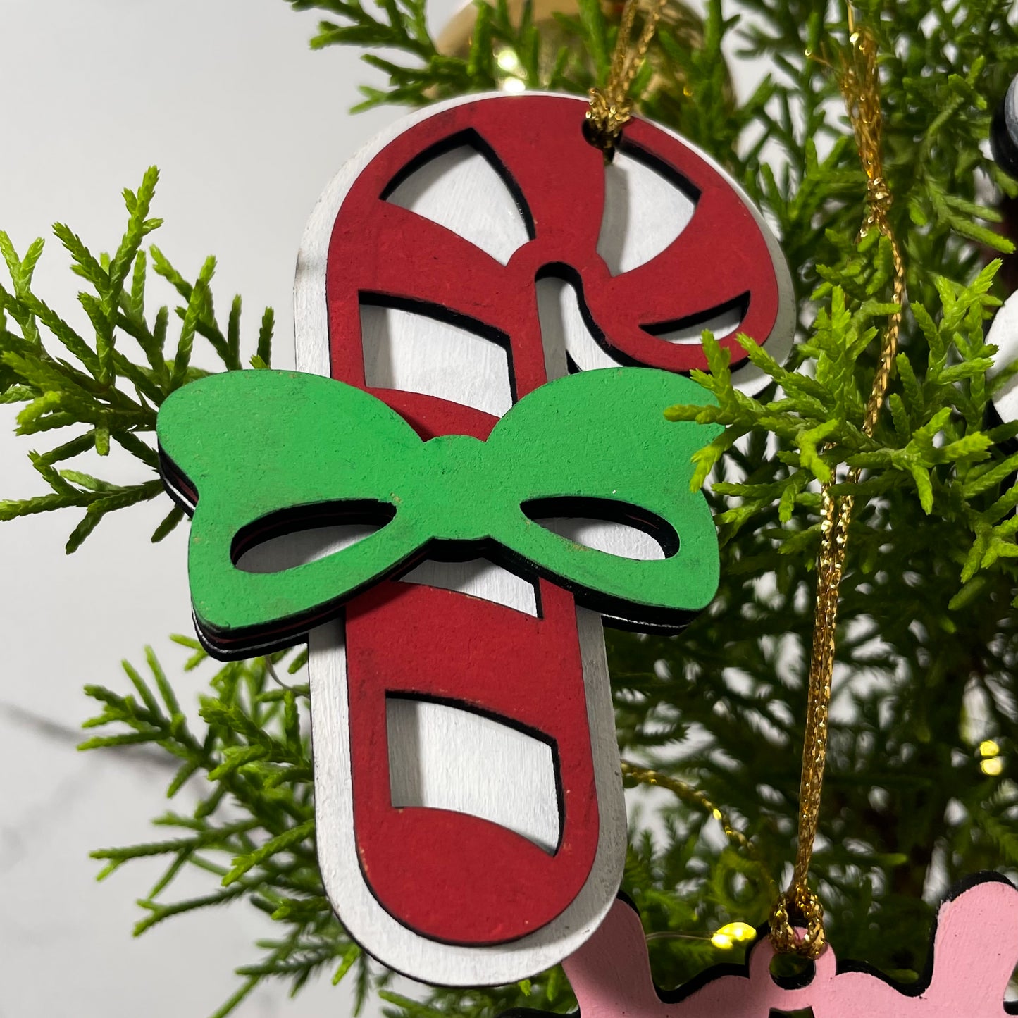 Christmas Ornament Candy Layered Single