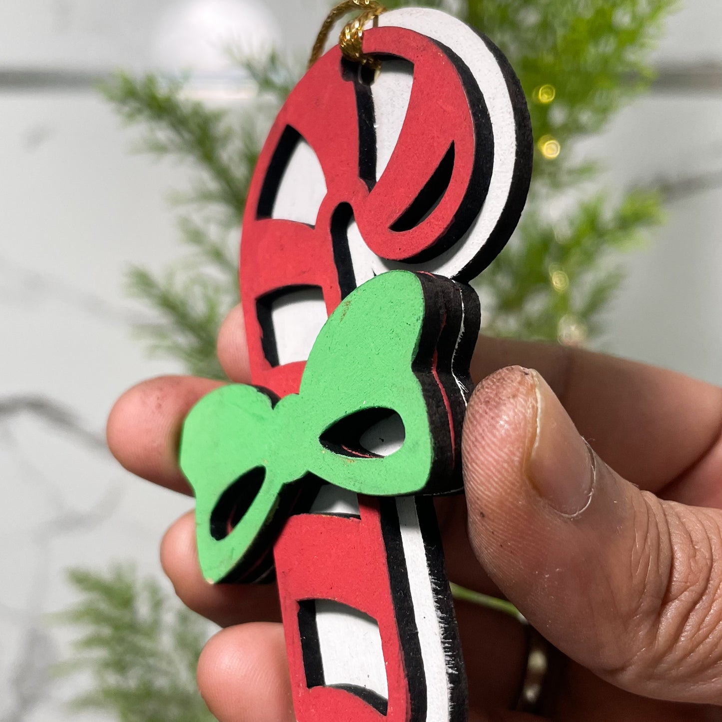 Christmas Ornament Candy Layered Single