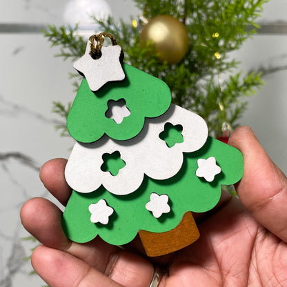 Christmas Ornament Tree Layered Single