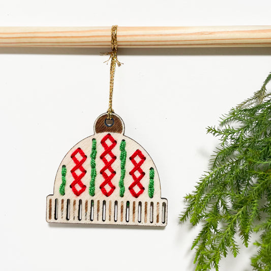 Christmas Ornament Cap Stitched Single