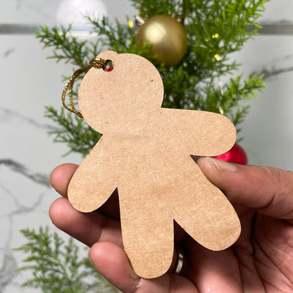 Christmas Ornament Gingerbread Man Stitched Single