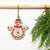 Christmas Ornament Snowman Stitched Single